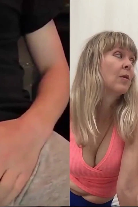 Бабушка смотрит, как дрочит перед вебкамерой