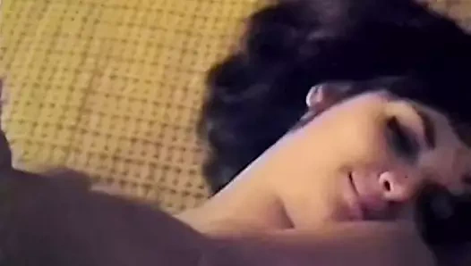 Seninle bir gece - vintage esmer striptiz çorap