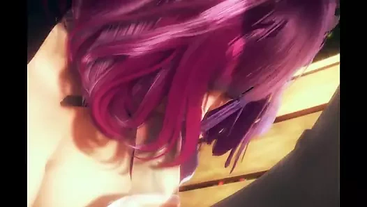 Kokoro hizmetçi elle muamele - animasyon