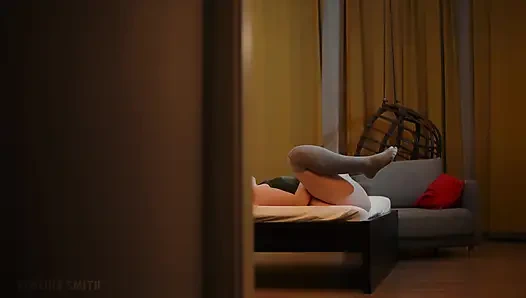 Lezbiyen arkadaşımın önünde gündelik mastürbasyon