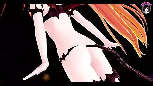 Sara Hoshikawa - sevimli genç kız seksi yarasa takım elbisesi içinde çıplak dans yapıyor