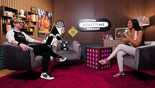 Ameena Green Striptizci kökenleri, osurma videoları ve anime hayranları | Adult Time Podcast