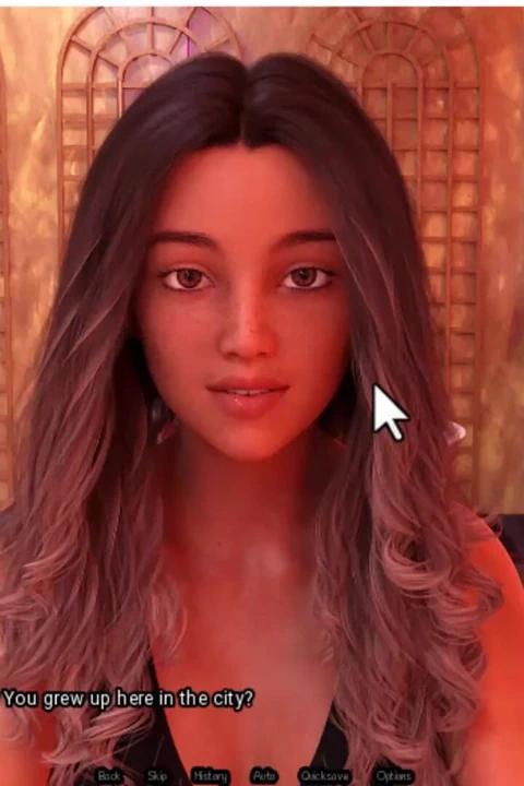 Radiant 6, garson bana göğüslerini gösteriyor