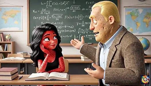 Tutkulu öğretmen romantizmi - ai hentai asmr
