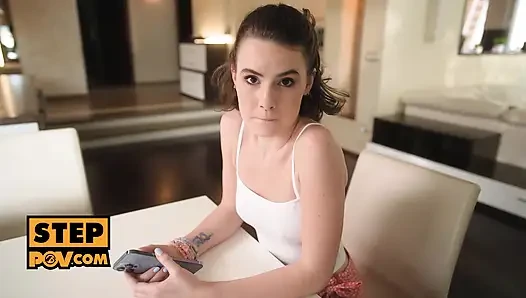 Bakış açısı - meraklı sevimli hatun Darcy Dark'la sikişiyor