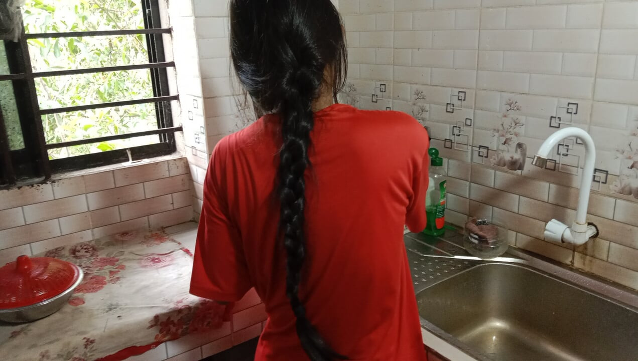 Indian Desi  Sister-in-law, Cook Food Quickly, I Start Feeling Hungry, Have to Go on Low