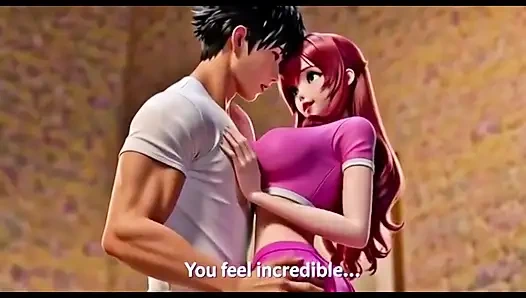 Üvey kız kardeş arzusunu tamamladıktan sonra üvey erkek kardeşini baştan çıkarıyor