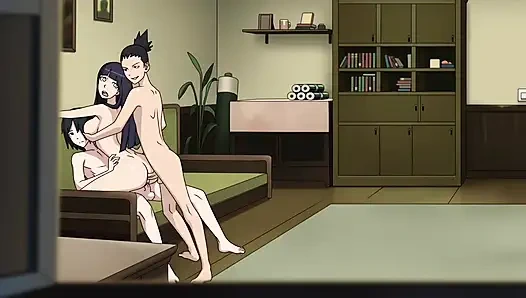 Hinata - çifte penetrasyon