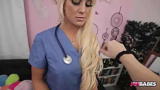 Sexy Curvy Blonde Nurse Bree Brooks Give JOI