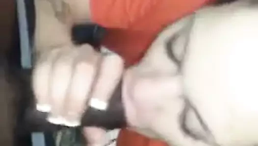 Emme bir büyük siyah çük