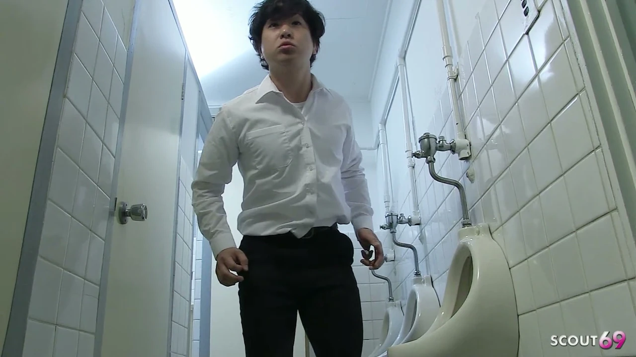 Tiny crazy japanese Girl suprised her Classmate on Toilet and seduce him to Fuck at Uncensored JAV