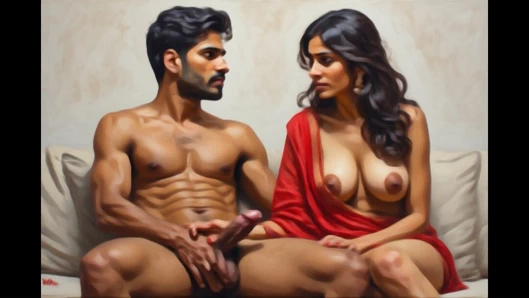 Indian sexy middle aged aunty with 18 year old college boy fucking everyday