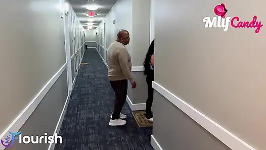 MILFCandy Skit The Elevator: Nicole Parker and MrFlourish