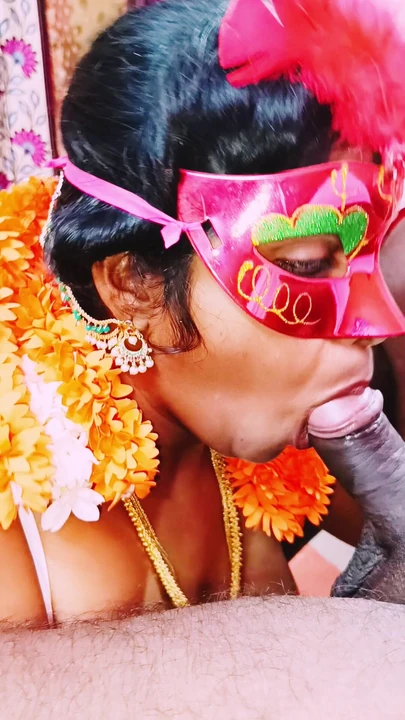 Индийская жена и муж делают минет, Телугу грязные разговоры.