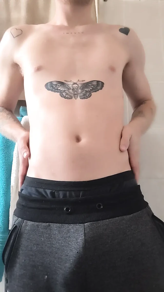 Naughty boy sucks toes and cums all over himself