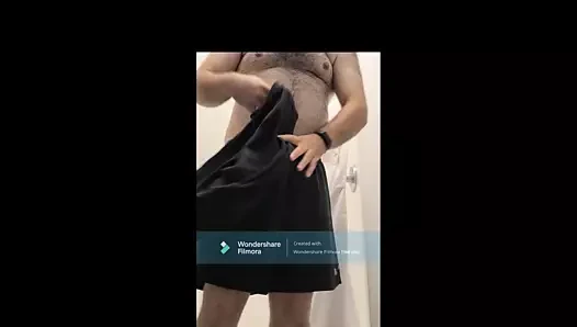 undressing in gym shower small dick