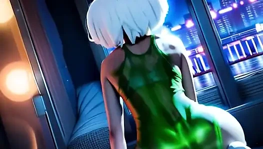 【Cyberpunk AI】Futuristic Muscular Babe / サイバーパンクな筋肉美女