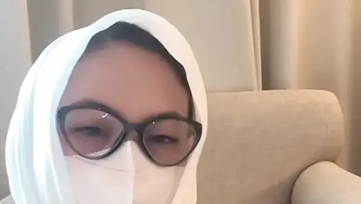 My stepsister is masturbating on the couch out a lot