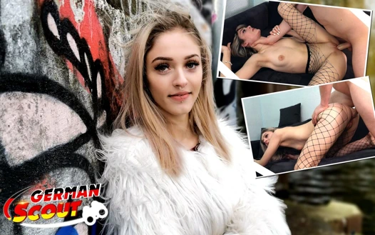 Alman izci - sıska Alman Becky California Berlin'de ilk kez porno oyuncu seçmeleri