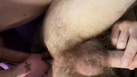 Daddy Cums From a Young Cock in His Ass