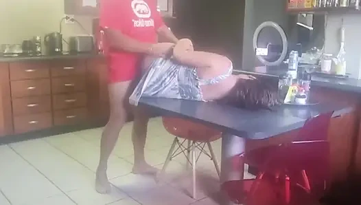 Brother in Law Makes Me Moan Out Loud on Kitchen Table