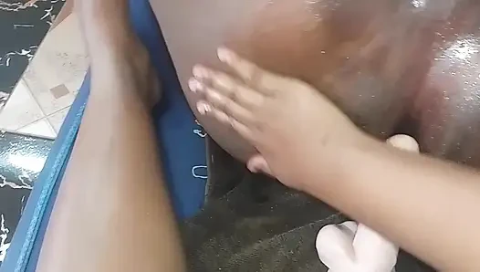 EDGING HIM, DILDO AND FINGERING HIS ASSHOLE