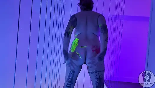 4k striptiz twerk avatar ışık efekti rgb vücut boyama