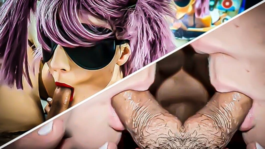 Özensiz şaplak ve mor at kuyruklu - bir nixi nastie çifte özellik