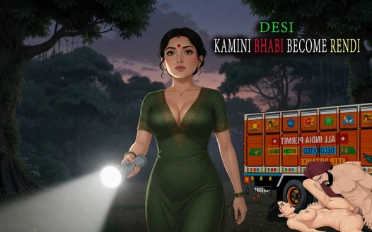 Hintli kadın kamyon şoförüyle rendi oluyor - orta yaşlı seksi kadın