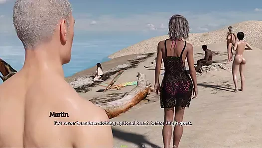 Maceracı çift #50 - Johannes Mia ile buluştu. Anne Martin'i gördü ve plajda günün tadını çıkardılar