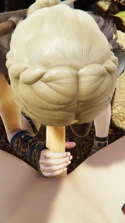 Köyde Baştan Çıkarıcı Viking Kızı 3D Hentai - Büyük Yarak Oral, POV El İşi Hizmeti ve Ağza Boşalma | Bölüm 1