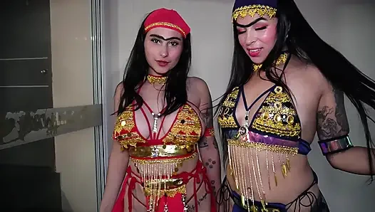 ARAB TWINS GIVE EACH OTHER BUTT TO A BLACK XXX