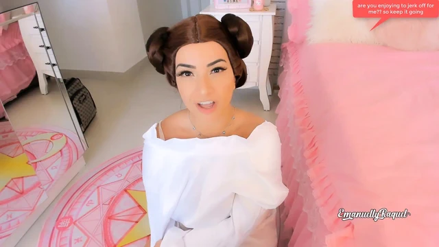 Leia prenses cosplay 31 talimatı ahegao ağzına boşalma emanuelly raquel