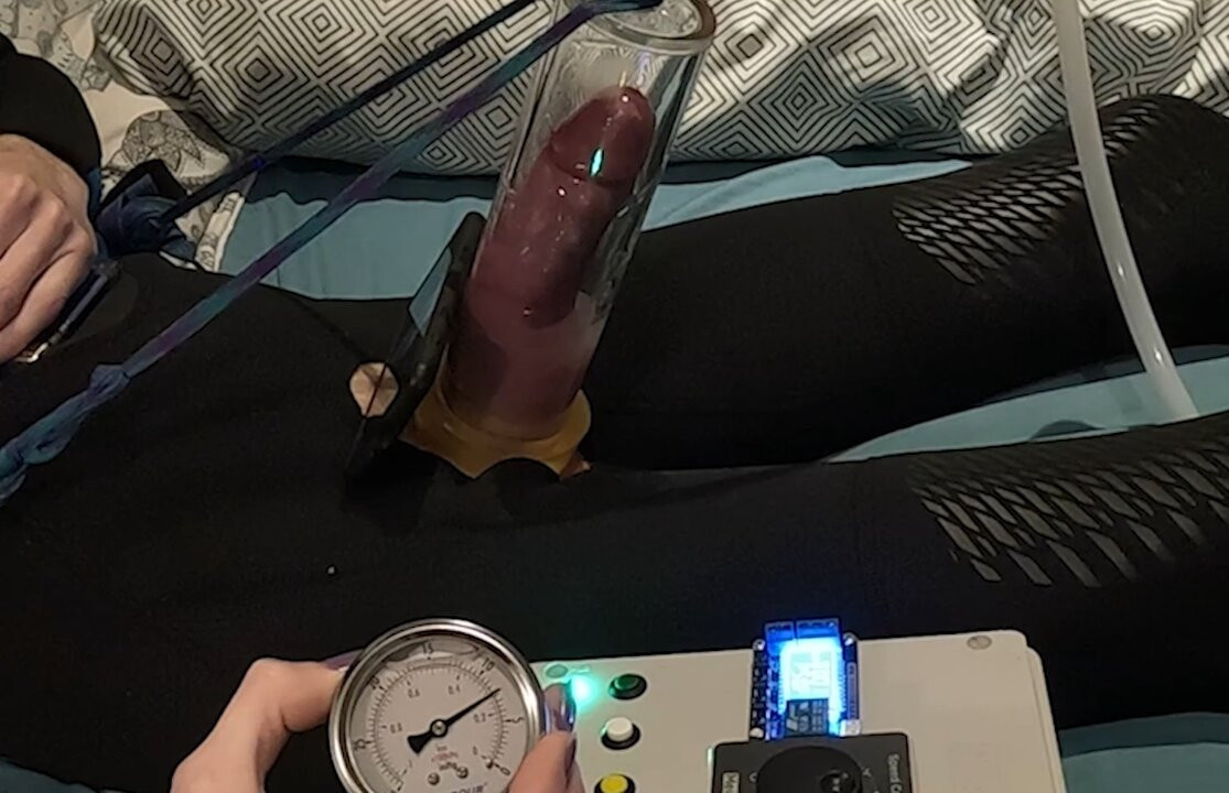 Dinamik penis pompalama. otomatik horoz pompası. ev yapımı