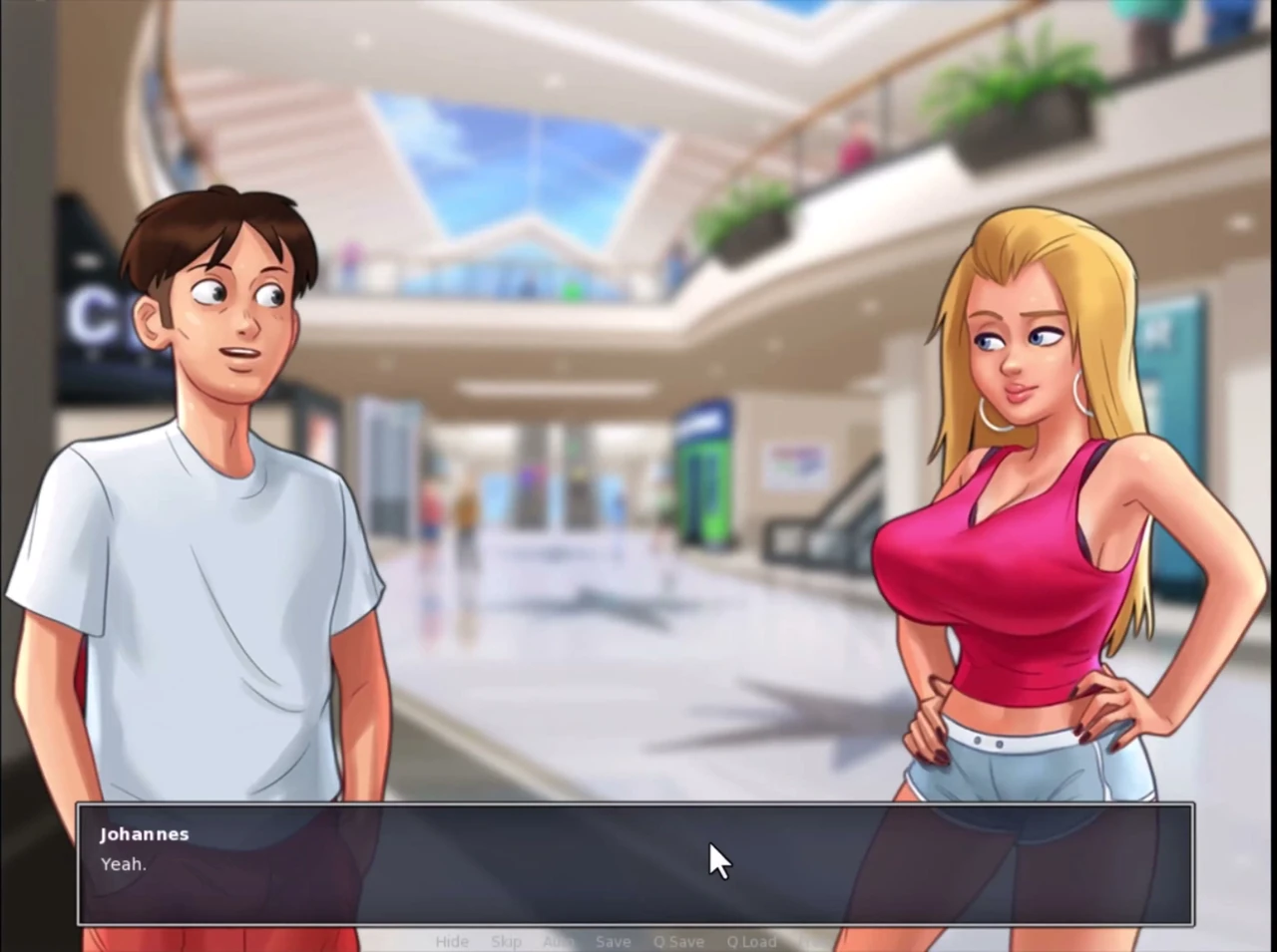Summertime Saga: Mia got her tattoo, I've helped Roxy get her ID and saw them boobies