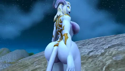 kalın tayt ile draenei ile Quickie