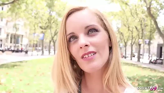 GERMAN SCOUT - MILF tricked Tiny Girl Agatha to sex at fake model job casting