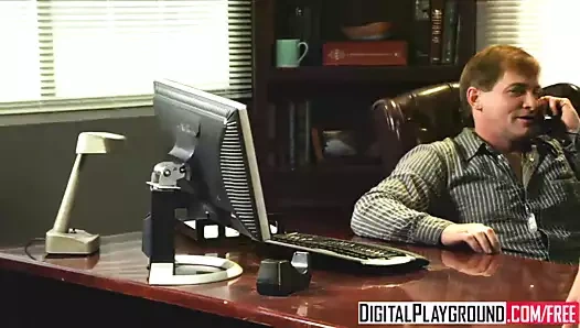 Kirli asistan franceska jaimes sikikleri ona patron üzerinde onun masası