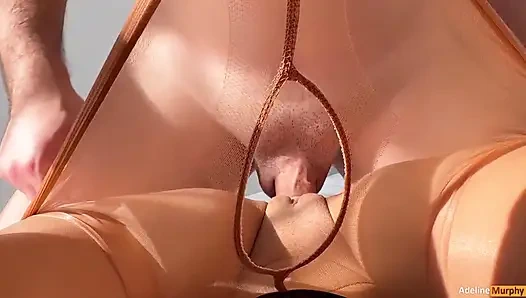 Bu cdr külotlu çorapla sik beni