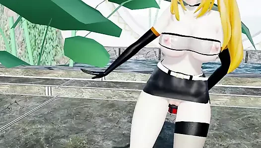 Mirai akari seks ve dans hentai vtuber sarışın kız büyük göğüsler mmd 3d turuncu çizmeler renk düzenleme smixix