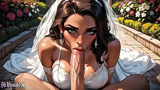 Latin gelin düğünden hemen önce bir büyük zenci karşı koyamıyor - gırtlağına kadar alma ve anal (4k yapay zeka animasyonlu)