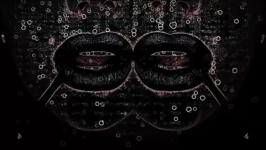 Asmr ve büyüleyici lipnoz! Siyah 31 talimatı içindeki bayan