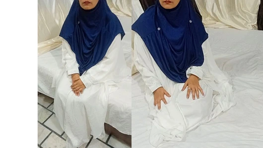 Muhteşem Müslüman bebek kocası tarafından sikiliyor