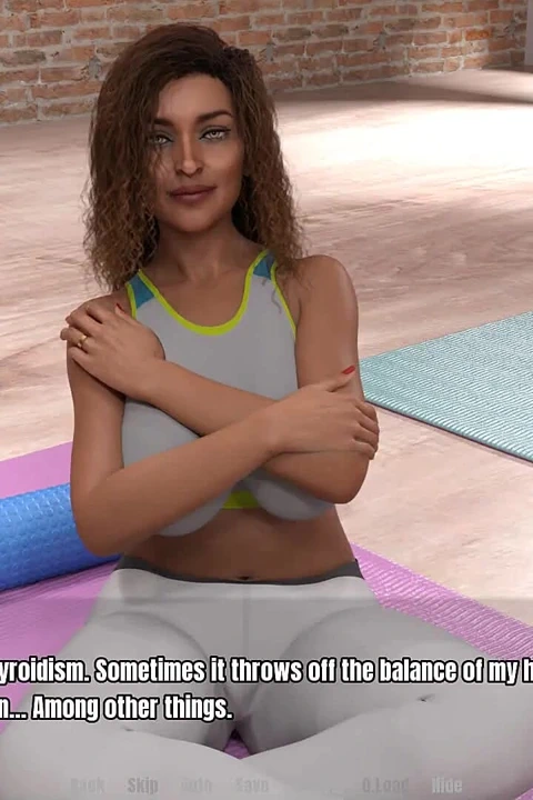 Büyükannenin evi: ateşli orta yaşlı seksi kadın yoga yapıyor bölüm 54