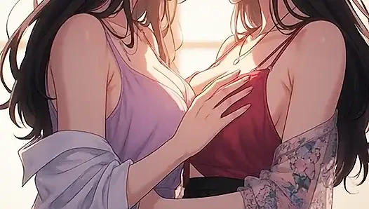 Yapay zeka tarafından oluşturulan öpüşme çizgi film içeriği, 18 yaşındaki anime kızın sansürsüz videosu, kiidzy animates tarafından yakın çekimde 3 boyutlu porno çizgi film