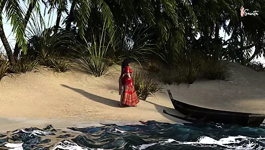 Assam'lı Archita Phukan Goa Plajı'nda harika bir sikişiyor