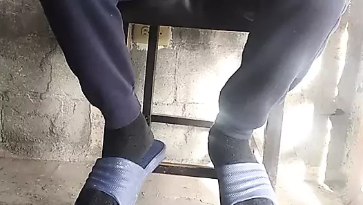 Sitting In The Chair While I Masturbate, In Front Of The House 💦 Gate