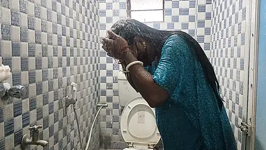 Hot desi bhabi bathroom