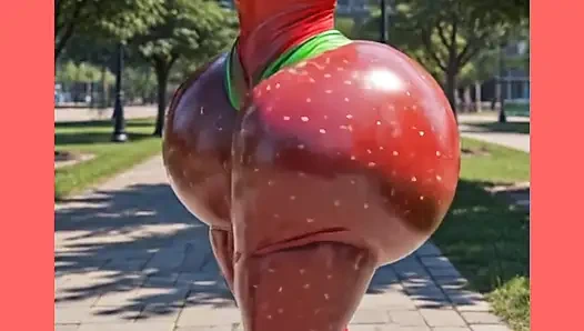 Polka dot tayt büyük göt zengin hareket ediyor