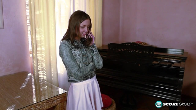 Tight Teen Foxy Di Rides the Pianist's Penis During Her